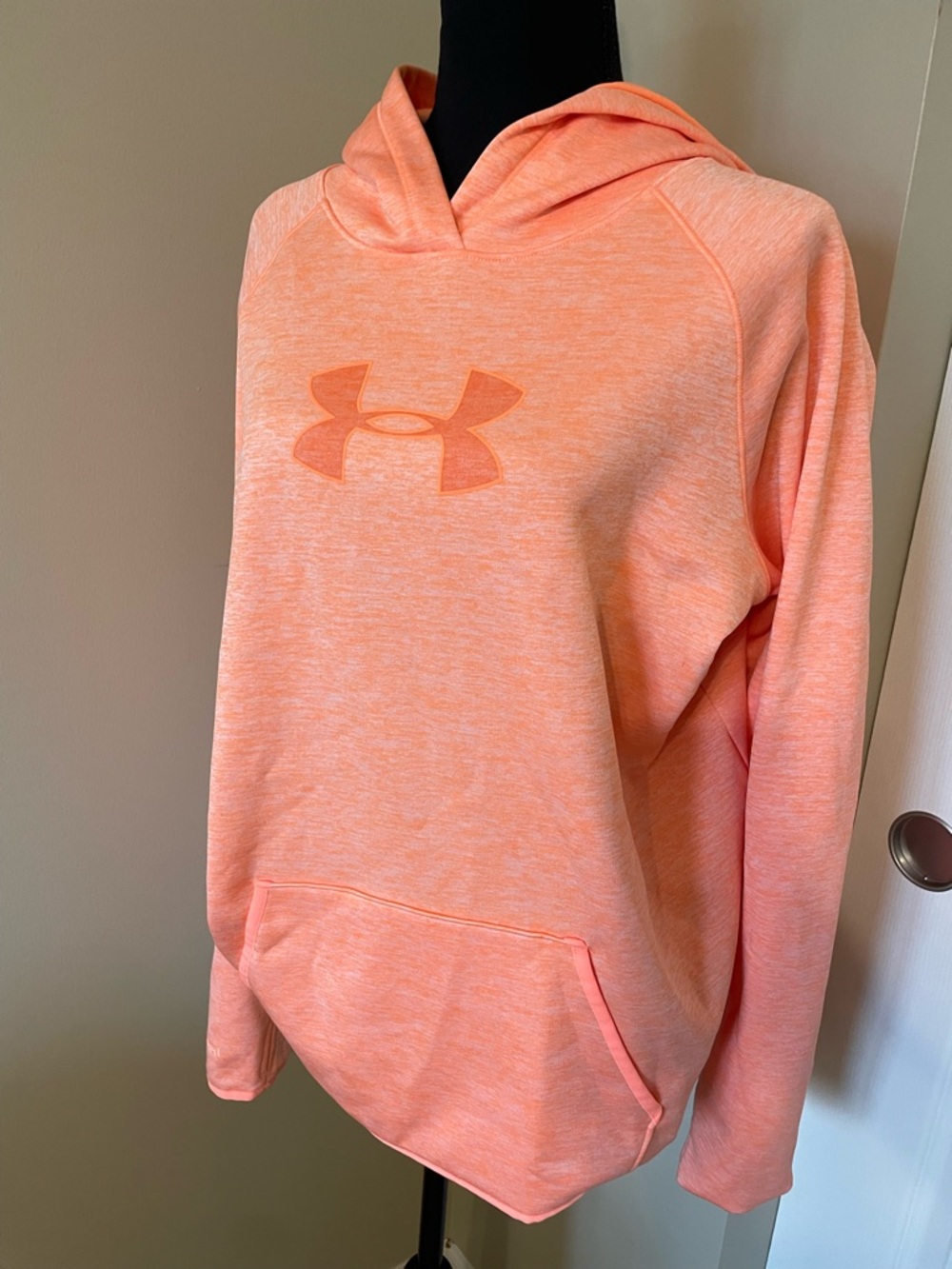 Under Armour Women's Heathered Peach Hoodie with Logo